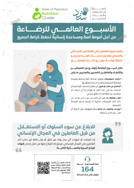 PSEA breastfeeding week flyer- Ar- Nutrition Cluster