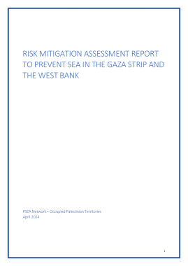 Annex 6. SEA Risk Identification Report -Palestine Eng ملحق 6 تقرير تقييم التخفيف من المخاطر