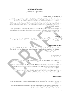 Annex 3. PSEA HR Checklist Ar  ملحق 3 قائمة مرجعية للتوظيف