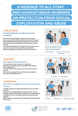 PROTECTION FROM SEXUAL EXPLOITATION AND ABUSE (PSEA) SIX CORE PRINCIPLES