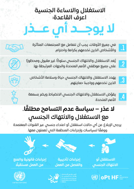 UN PSEA No-excuse card AR بطاقة لا عذر