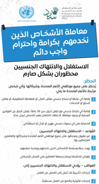 UN PSEA Roll-up- AR رول أب باللغة العربية