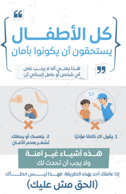 كل الاطفال يستحقون أن يكونوا بأمان - الحق مش عليك